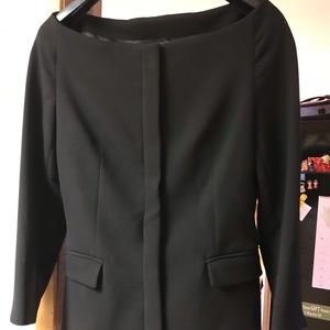 Zara Boat-Neck Black Blazer (NWT)